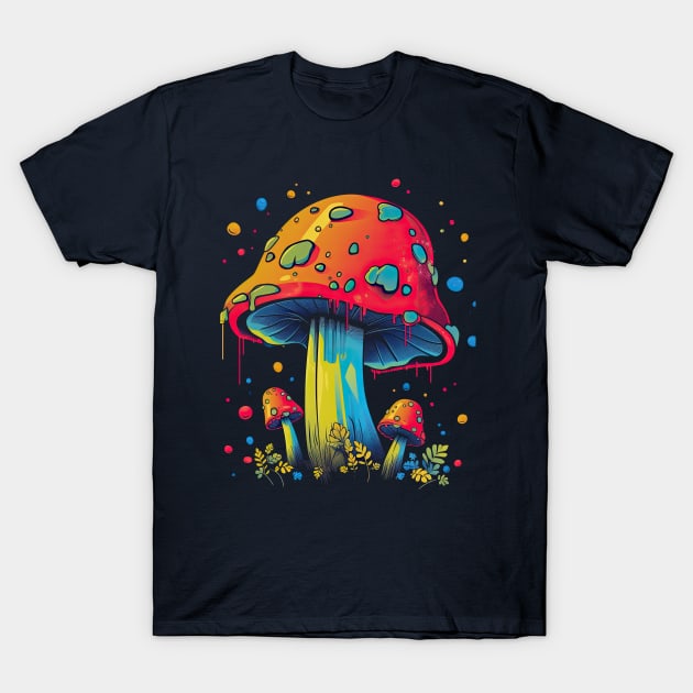 Midnight Toadstool T-Shirt by JensenArtCo